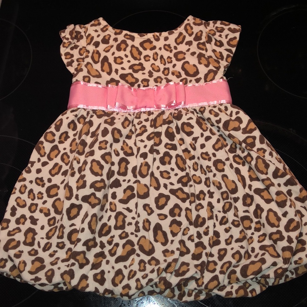 Leopard girls dress